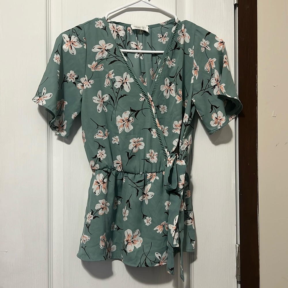 Sienna sky blouse